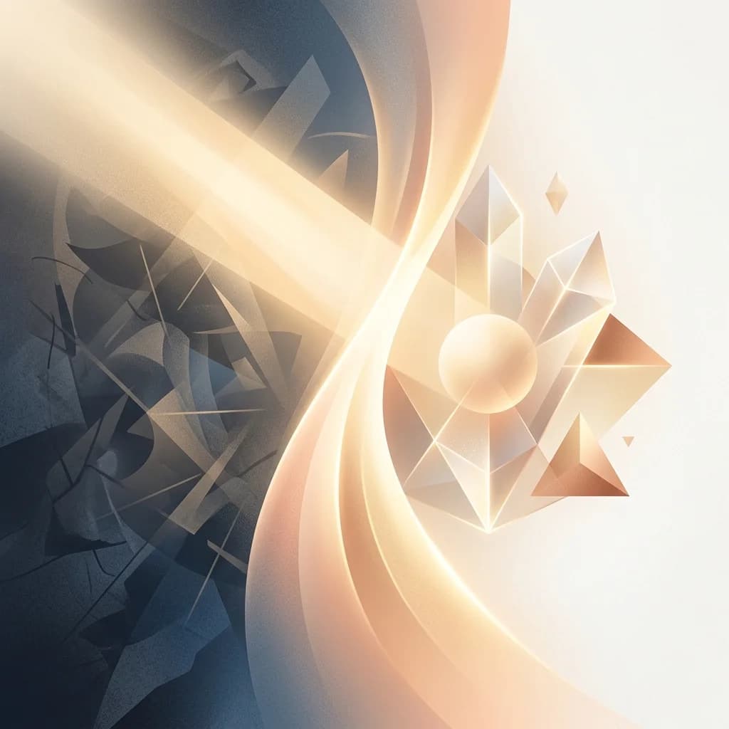 Ilustração abstrata desvendando mitos